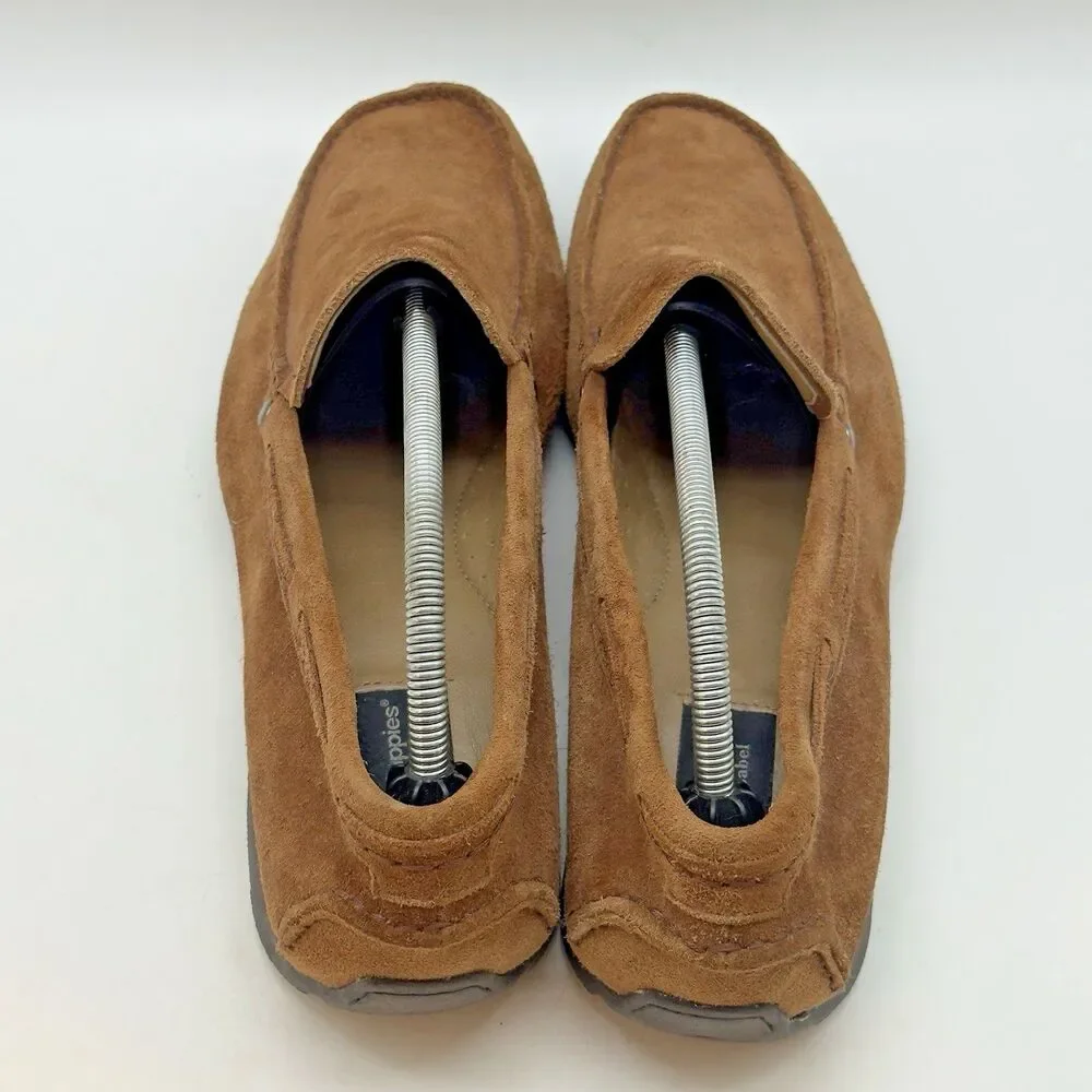 Hush Puppies Black Label Sportster Driving Loafers Men's 11M Chestnut Suede Shoe